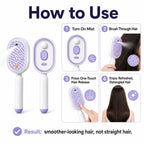 Electric Spray Air Cushion Massage Comb, Self-Cleaning Anti-Tangle Hair Brush, Anti-Static Volumizing Scalp Massage Brush for Dry Frizzy Hair Care, No Essential Oil Included