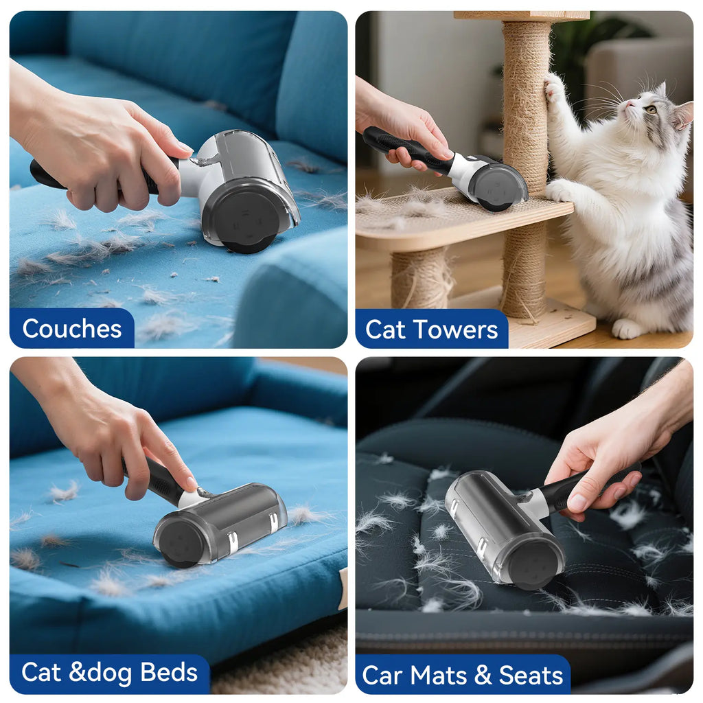Pet Hair Removal Tool-Reusable Lint Roller for Pet Hair - Portable Pet Hair Remover - Dog and Cat Hair Remover for Couch, Furniture, Carpet, Clothes and Car Seat