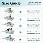 Lesure Cooling Orthopedic Dog Thick Mat – Q-Max>0.5 Cooling Mat with Washable Cover, Egg Crate Foam Non-Slip Bed for Extra Large Dogs,Deals For You Days