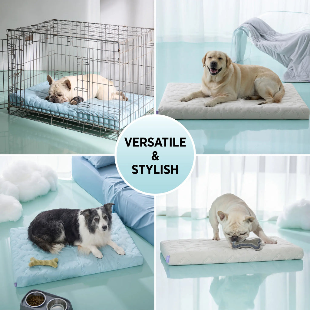 Lesure Cooling Orthopedic Dog Thick Mat – Q-Max>0.5 Cooling Mat with Washable Cover, Egg Crate Foam Non-Slip Bed for Extra Large Dogs,Deals For You Days