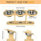 Multi-Layer Elevated Cat Feeder with Pet Food and Water Bowls, Includes 3 Stands, Easy-to-Assemble and Portable Design, Ideal for Multiple Cats tiktokshopspringglowup SummerVibes petlovers