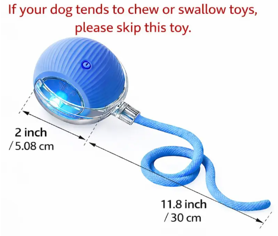 Mizusu Interactive Cat & Dog Teaser Toy with Two Additional Tails, Kitten Rolling Ball Toy, Pet Supplies, Dog & Cat Accessories Cute dog toys