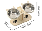 Multi-Layer Elevated Cat Feeder with Pet Food and Water Bowls, Includes 3 Stands, Easy-to-Assemble and Portable Design, Ideal for Multiple Cats tiktokshopspringglowup SummerVibes petlovers