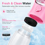 Dog Water Bottle with Food Container, Travel Puppy Water Bowl, Portable Pet Dispenser, Dog Stuff Accessories Items, Automatic Feeder Feeding, Puppy Essentials Necessities for Yorkie Chihuahua Cat Walking and Hiking summerwins