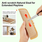 Potaroma Interactive Catnip Chew Toy with [6000mg A+ Organic Catnip], Soft Sisal Material Scratching and Kicker Cat Toys for Indoor Kittens, Drives Bored Cats Crazy with Fun