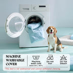 Lesure Cooling Orthopedic Dog Thick Mat – Q-Max>0.5 Cooling Mat with Washable Cover, Egg Crate Foam Non-Slip Bed for Extra Large Dogs,Deals For You Days